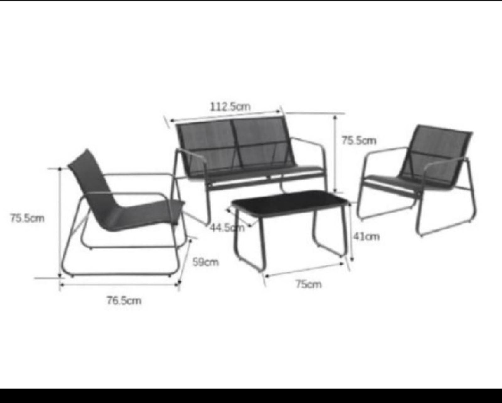 METALNA VRTNA GARNITURA - ANA
