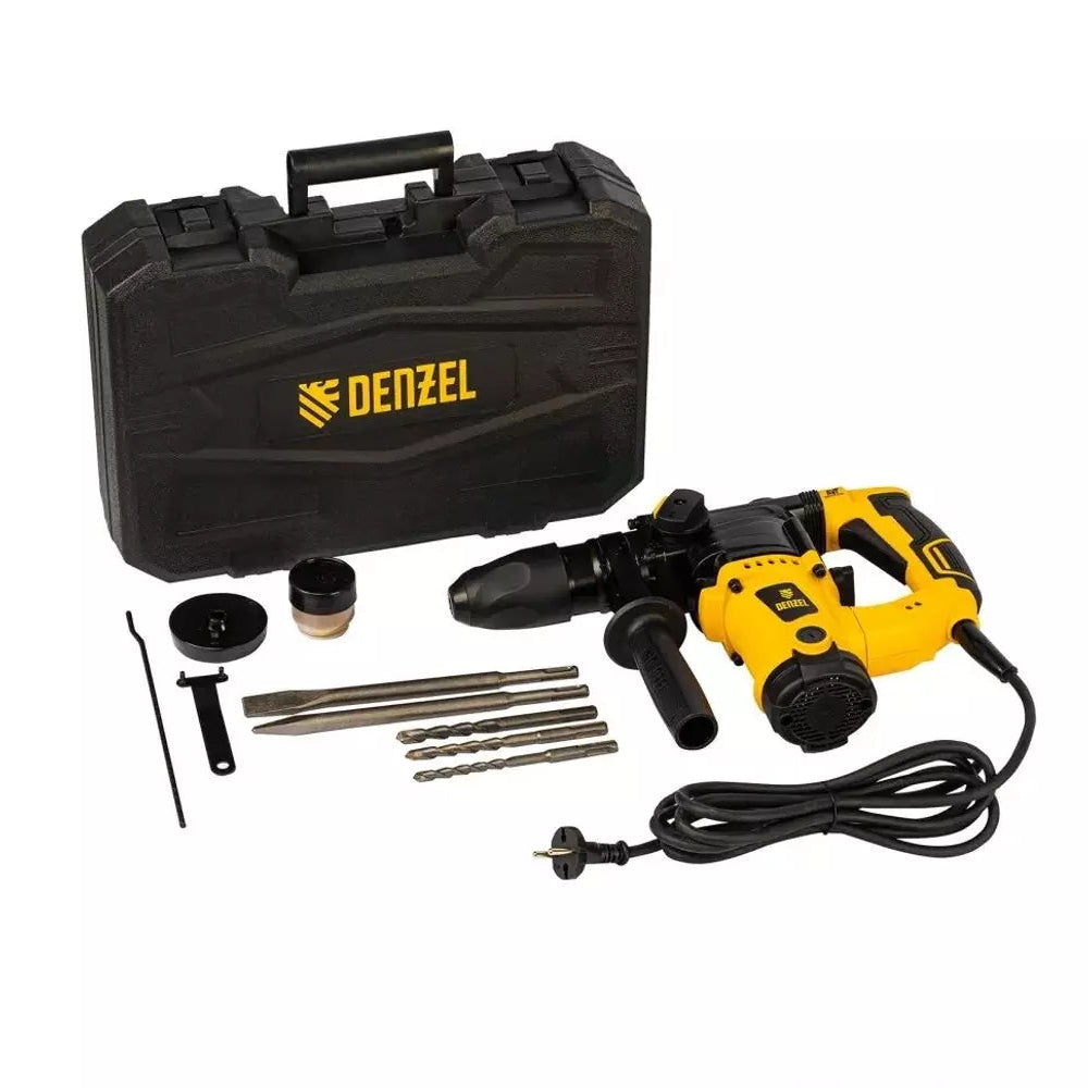 DENZEL RHV-1100-26 Električna udarna bušilica SDS-plus 1100 W / 4 J s priborom i koferom