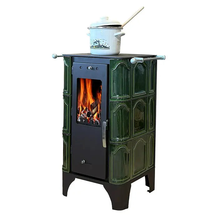 Domofire Kamin na drva Piccolino, 6 kW, Zelena