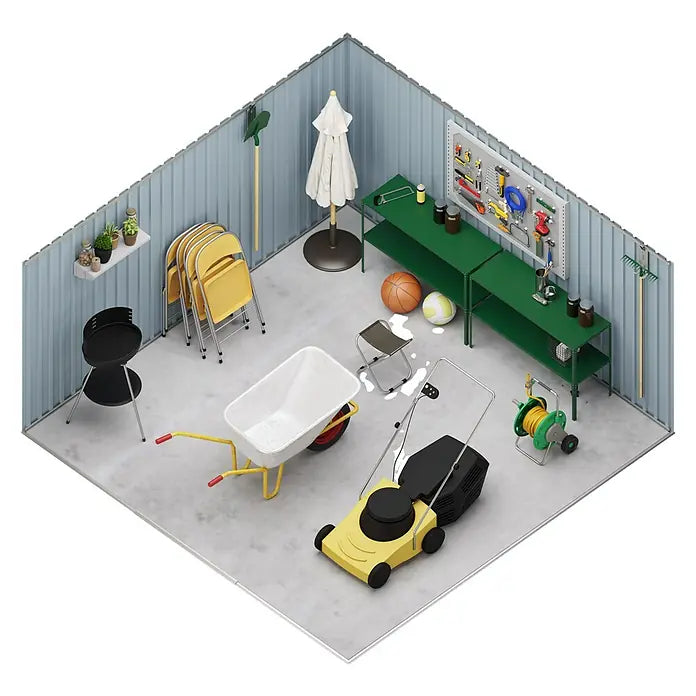 Hoggar Vrtna kućica Lauters (Š x D): 322 x 324 cm, Metal, Baza: 10,2 m²