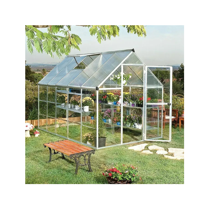 Palram – Canopia Plastenik Hybrid (Š x D): 185 x 306 cm, 0,7 mm, Srebrne boje