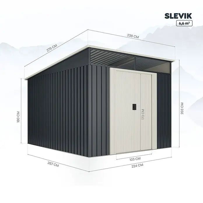 Hoggar Spremište Slevik II 2,38 x 2,79 m, 6,6 m²
