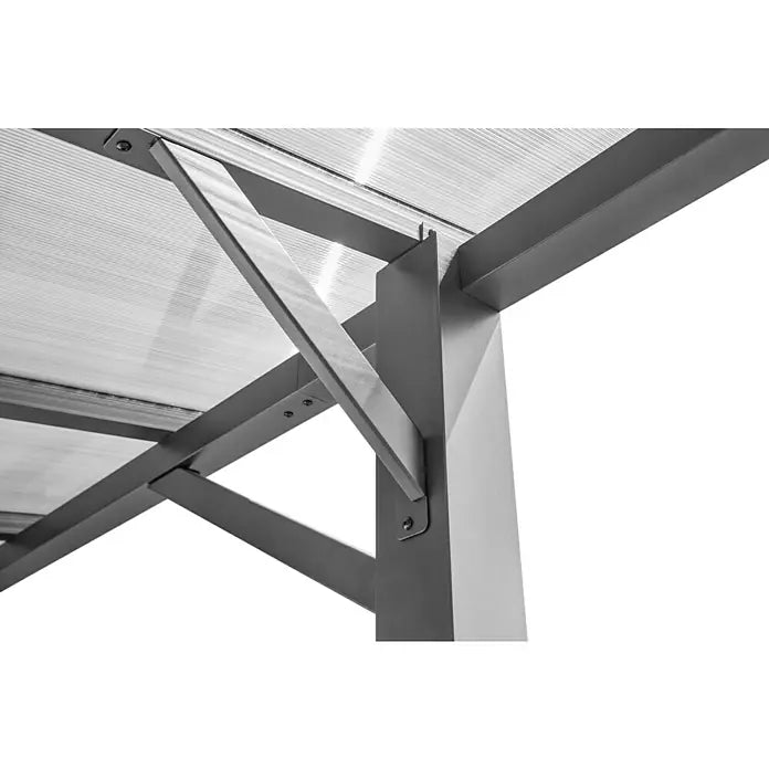 Nadstrešnica za auto Andy (Š x D): 498 x 294 cm, Jednostruka nadstrešnica, Antracit