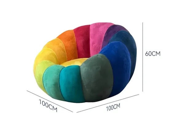 Jednostruka komprimirana sofa u obliku cvijeta