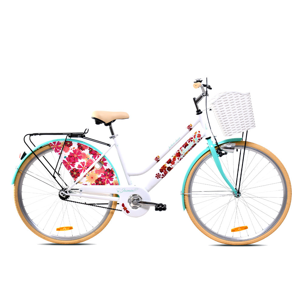 BICIKL 28″ JASMIN BIJELI TIRKIZ GRADSKI