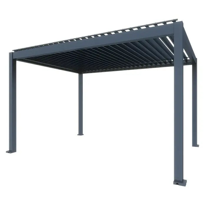 BIOKLIMATSKA PERGOLA S MOTORIZIRANIM LAMELAMA I LED RASVJETOM - Model Y 2.89 x 4.00 m