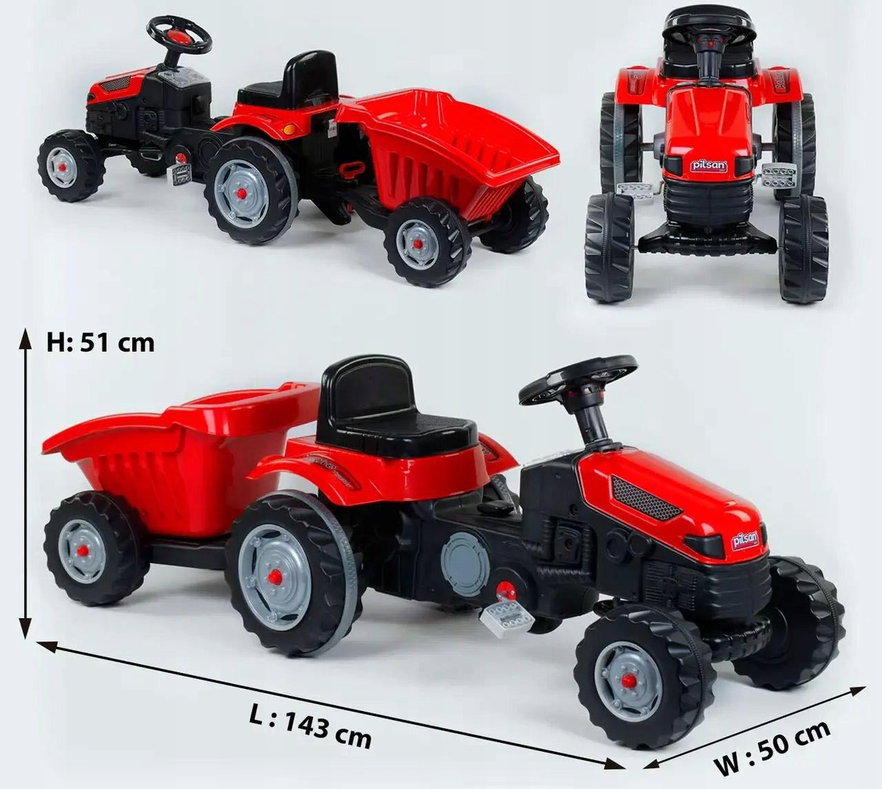 TRAKTOR NA PEDALE S PRIKOLICOM