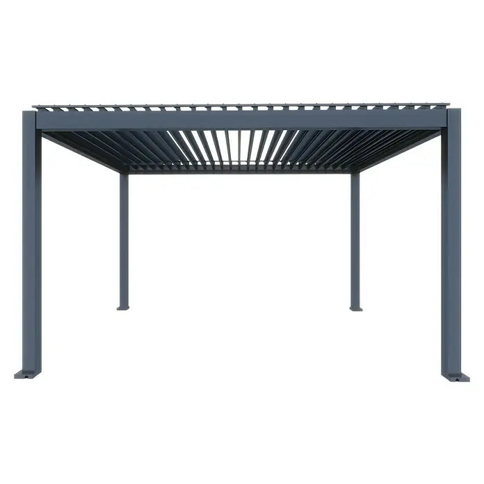 BIOKLIMATSKA PERGOLA S MOTORIZIRANIM LAMELAMA I LED RASVJETOM - Model Y 2.89 x 4.00 m