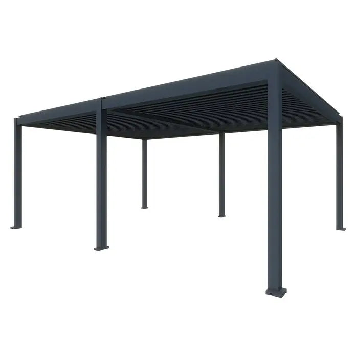 BIOKLIMATSKA PERGOLA S MOTORIZIRANIM LAMELAMA I LED RASVJETOM - Model Y 5.63 x 2.86 m