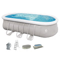 Montažni bazen Avenli ovalni 6.1m x 3.6m x 1.22m set + pumpa