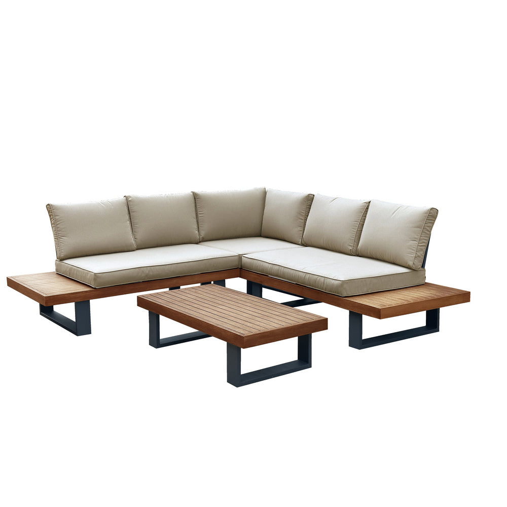 Metalna vrtna garnitura Allison kutna