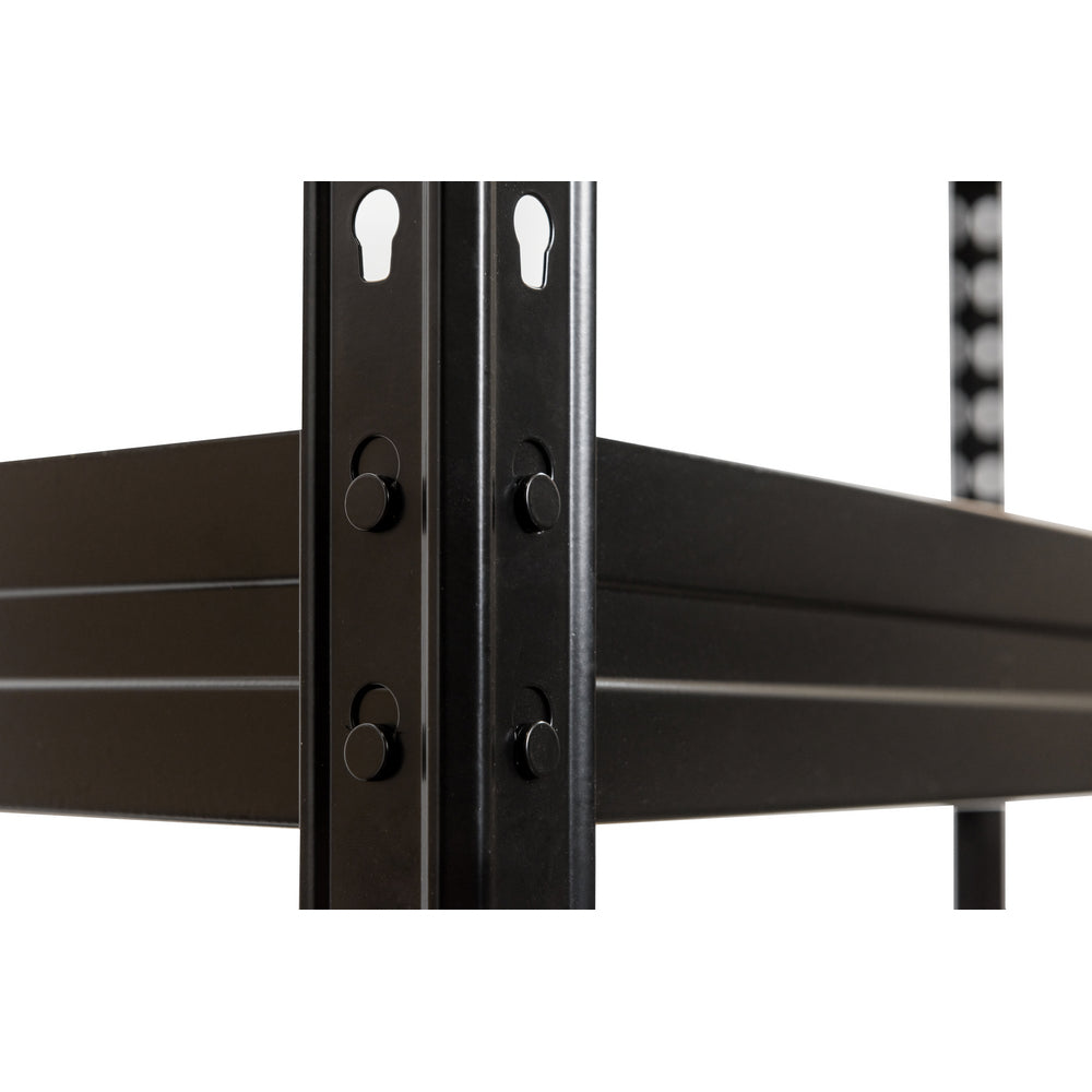 Regal za teški teret Praktik 180 x 100 x 50 cm 5 polica nosivost 1500 kg crna