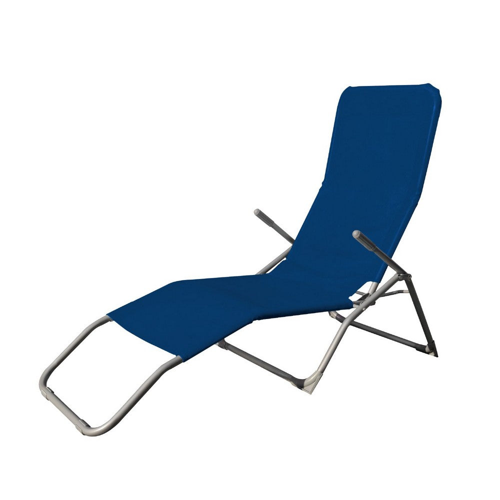 Metalna ležaljka Vigo tamnoplava 190 x 60,5 x 95,5 cm
