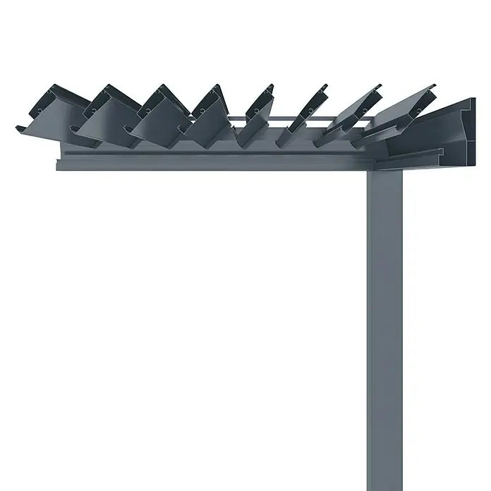 BIOKLIMATSKA PERGOLA S MOTORIZIRANIM LAMELAMA I LED RASVJETOM - Model Y 2.89 x 4.00 m