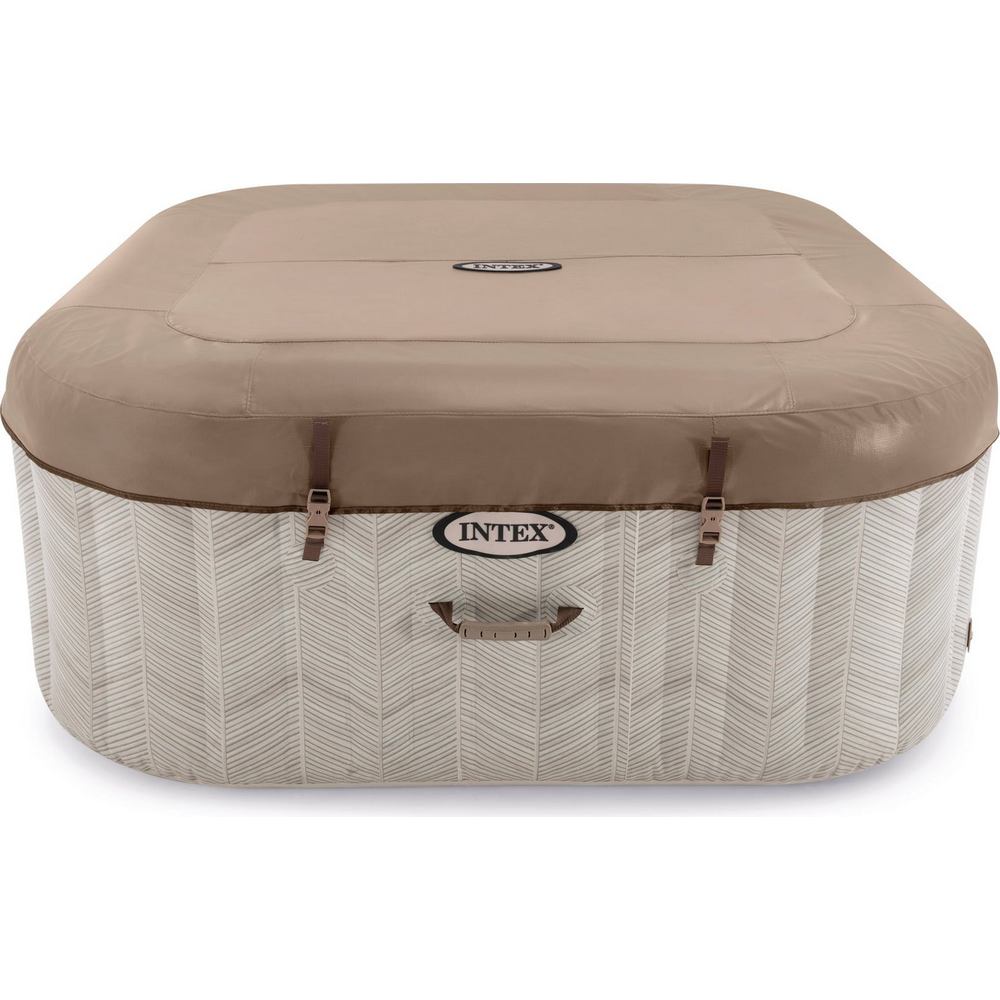 Bazen na napuhavanje Intex Spa Chevron Deluxe Square Bubble za 6 osoba