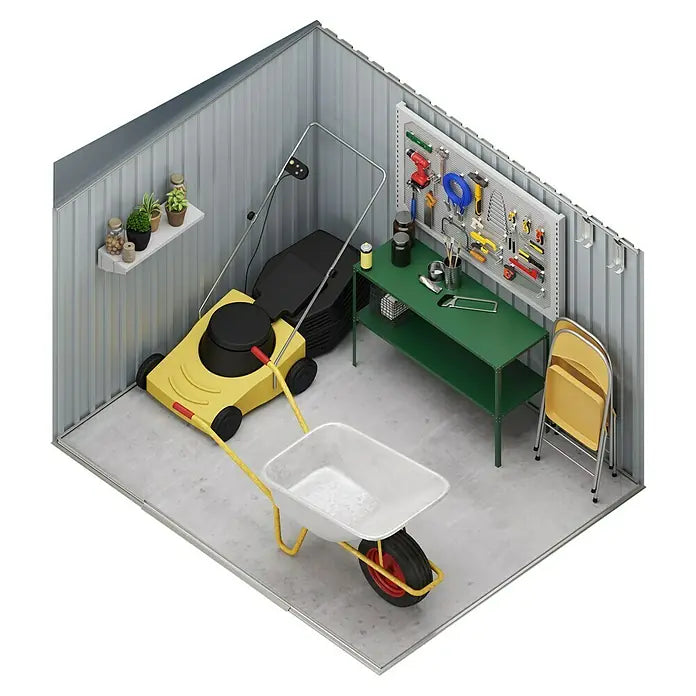 Hoggar Spremište Gansen II (Š x D): 238 x 193 cm, Baza: 4,6 m², Antracit, Čelik