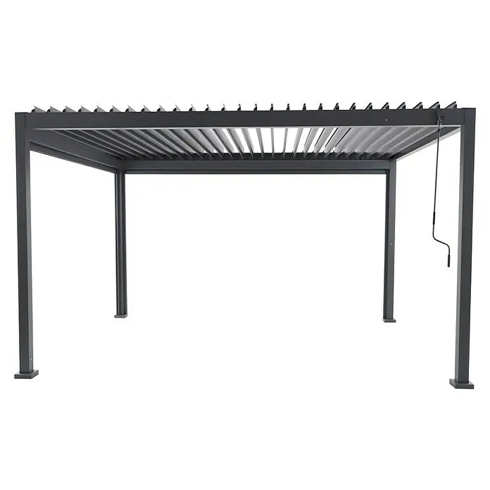 Sunfun Milos Paviljon s dvije bočne stjenke D x Š x V: 392 x 294 x 235 cm, Aluminij, Antracit