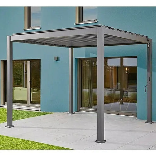 Metalni paviljon s mehanički pokretnim lamelama 3x3m