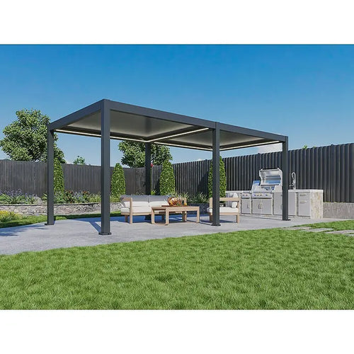 BIOKLIMATSKA PERGOLA S MOTORIZIRANIM LAMELAMA I RGB LED RASVJETOM - Bellano S25 3.03 x 5.85 m