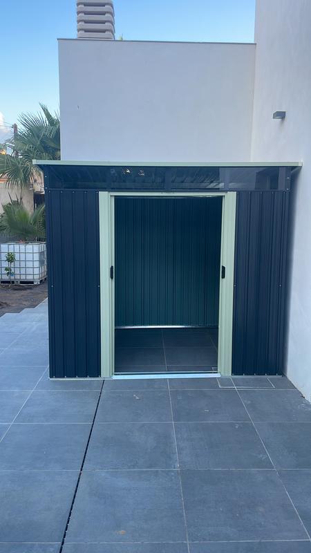 Hoggar Spremište Gansen II (Š x D): 238 x 193 cm, Baza: 4,6 m², Antracit, Čelik