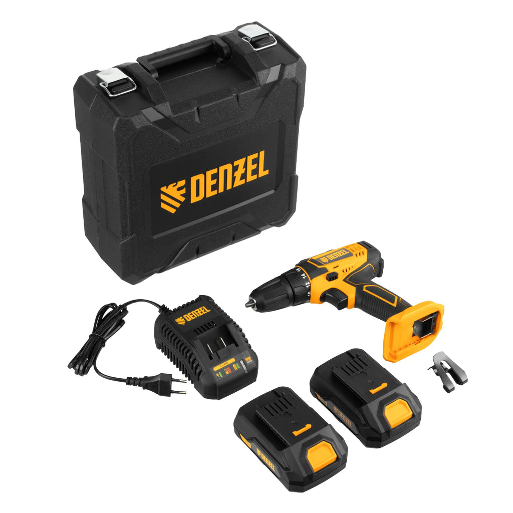 DENZEL CDL-18-02BM Akumulatorski odvijač s dvije baterije + punjač Li-ion 18 V u koferu