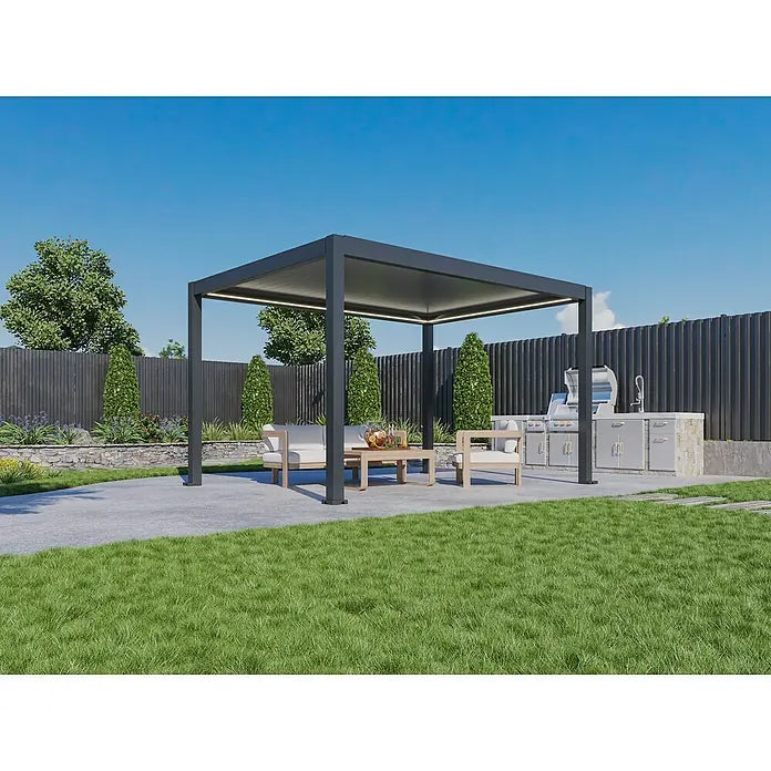 BIOKLIMATSKA PERGOLA S MOTORIZIRANIM LAMELAMA I RGB LED RASVJETOM - Bellano S25 3.03 x 4.03 m