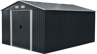 Vrtna kućica Strend Pro, lim, antracit, 301x367x214 cm