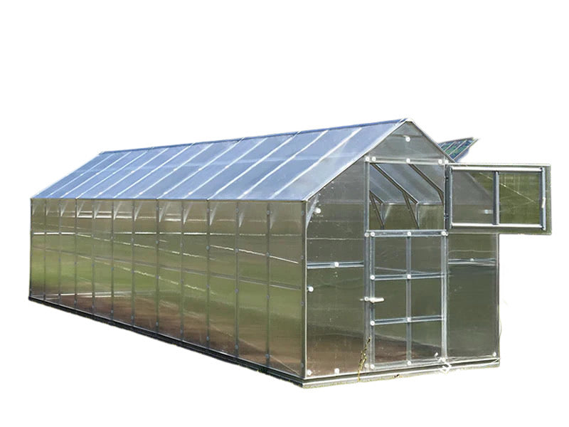 Staklenik polikarbonatni TITAN Classic 480, 14,4m², 2,35x6,12m, Srebrna