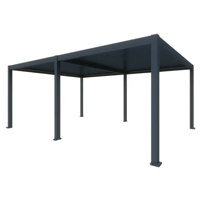 BIOKLIMATSKA PERGOLA S MOTORIZIRANIM LAMELAMA I LED RASVJETOM - Model Y 5.63 x 2.86 m