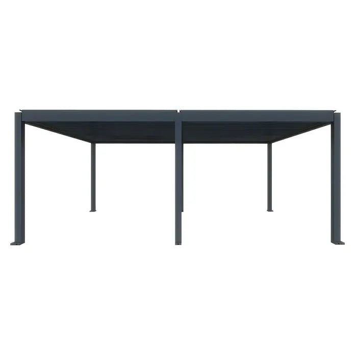 BIOKLIMATSKA PERGOLA S MOTORIZIRANIM LAMELAMA I LED RASVJETOM - Model Y 5.63 x 2.86 m