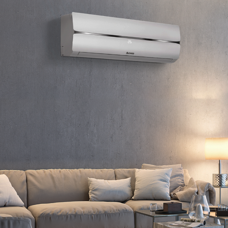 Klima Chigo 12000BTU, 3.5kW, A++, R32, -25°C ~ 50°C, s grijačem, WiFi, siva