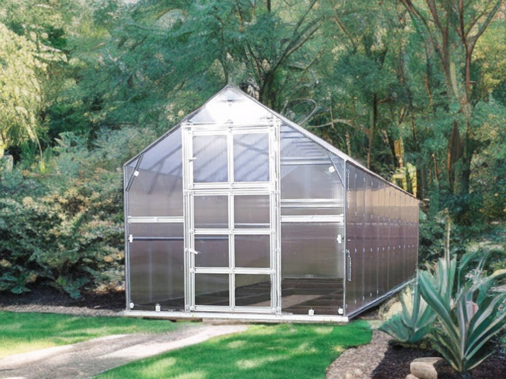 Staklenik polikarbonatni TITAN Classic 480, 14,4m², 2,35x6,12m, Srebrna