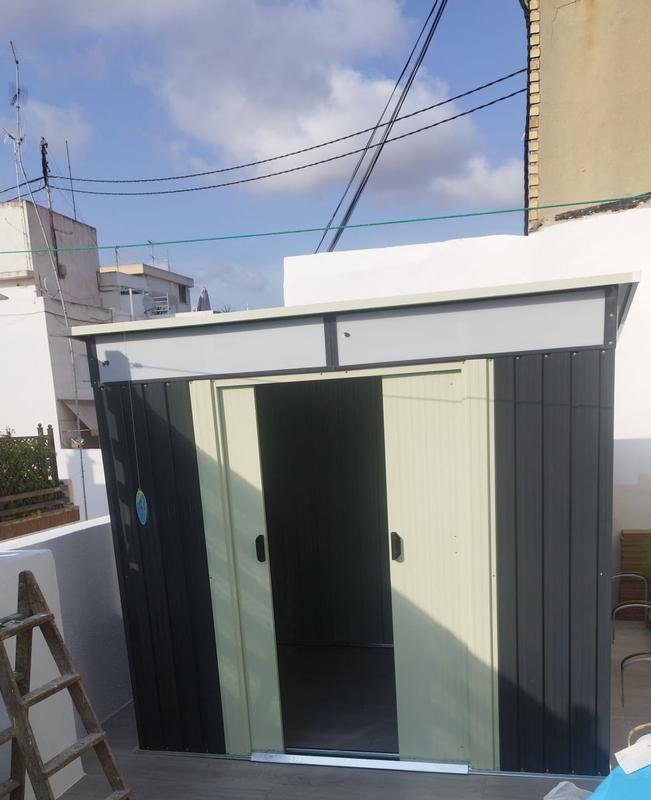 Hoggar Spremište Gansen II (Š x D): 238 x 193 cm, Baza: 4,6 m², Antracit, Čelik