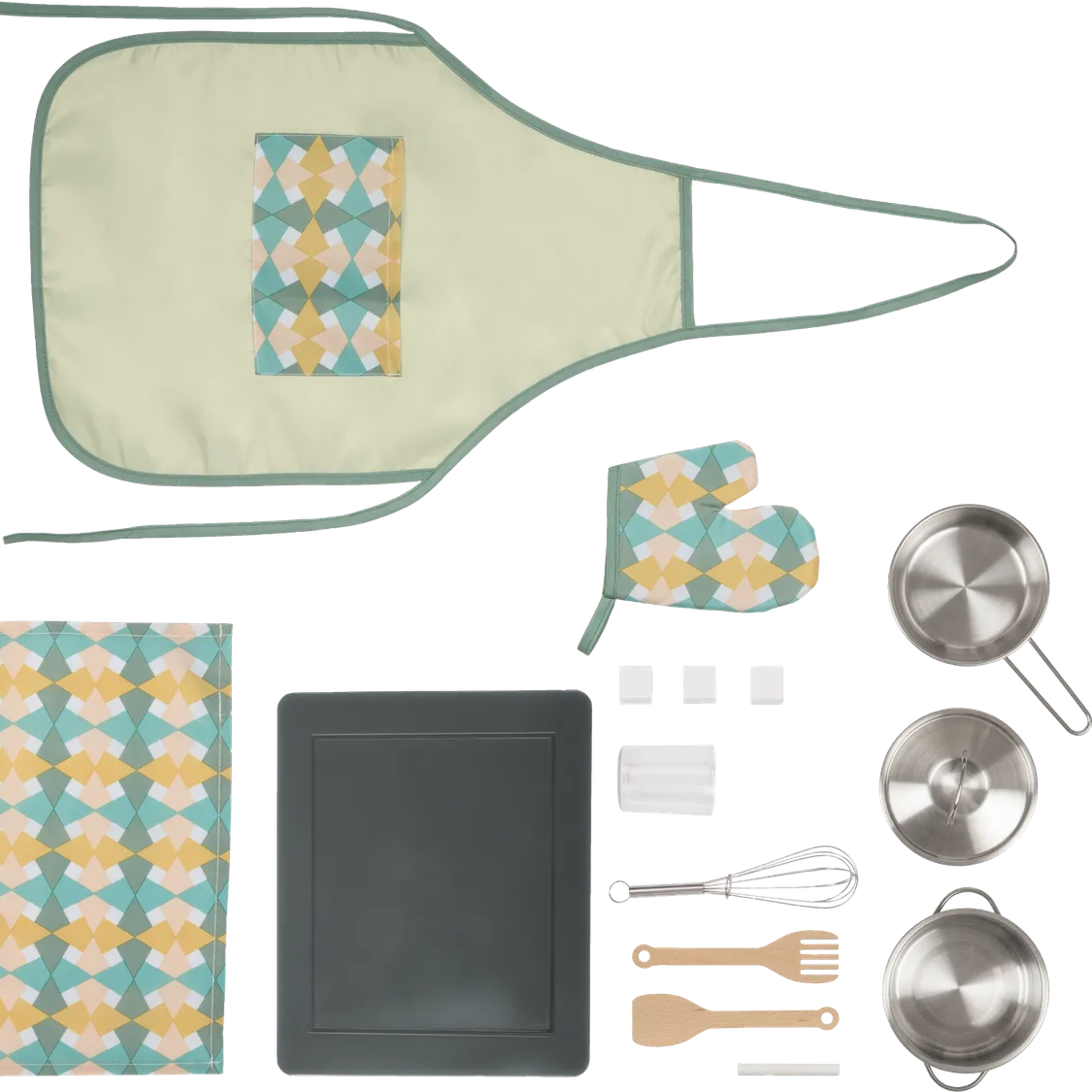 DJEČJA DRVENA KUHINJA S PRIBOROM