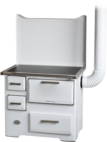 Štednjak na drva 7 kW - MBS SD 7 SL Smederevac - bijeli