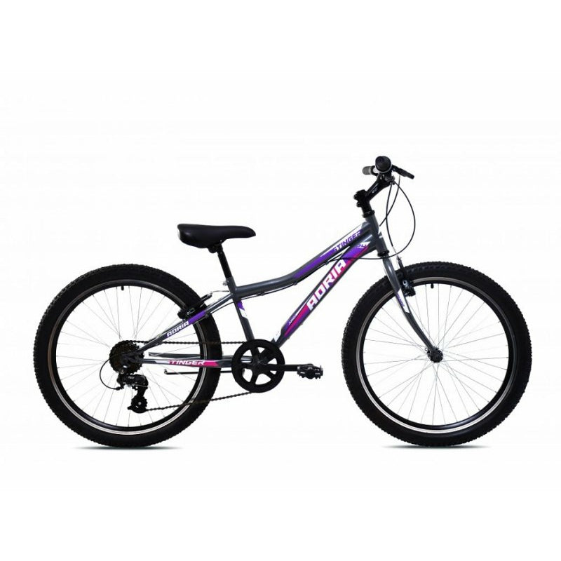 BICIKL 24" STINGER SIVO LJUBIČASTI DJEČJI