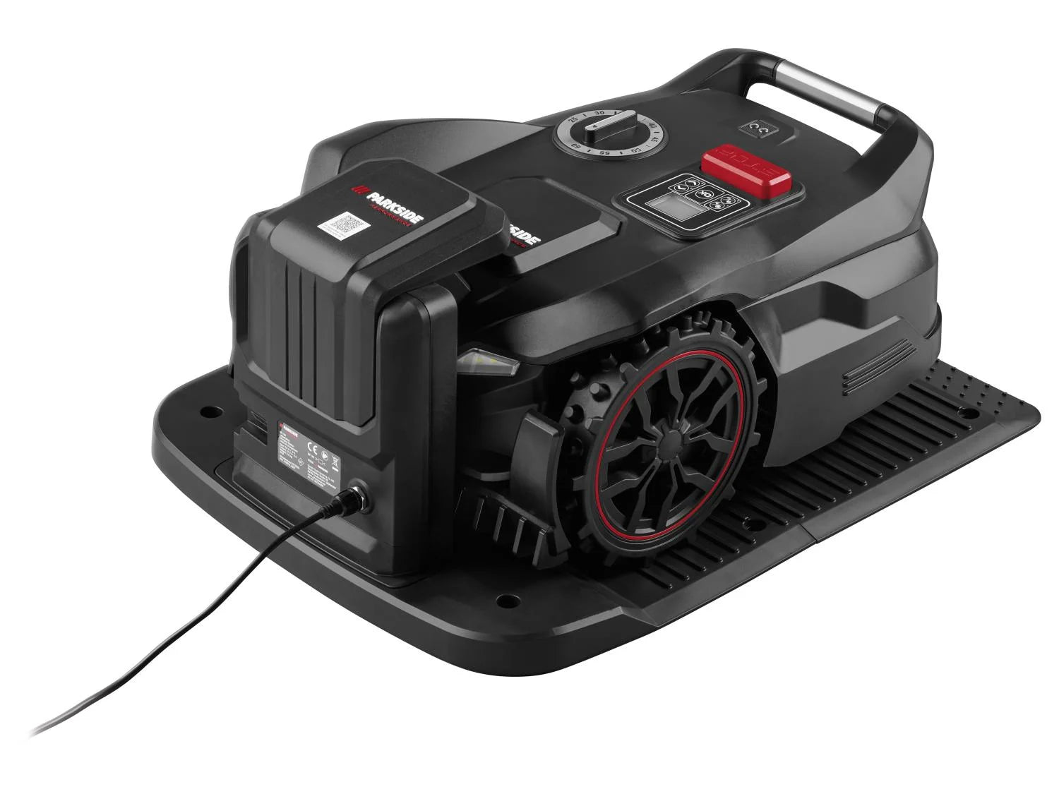 PARKSIDE PERFORMANCE Baterijska robotska kosilica »PPAMR 1250 A1«, do 1250 m² s baterijom, stanicom za punjenje i nadzorom kamerom bez granične žice