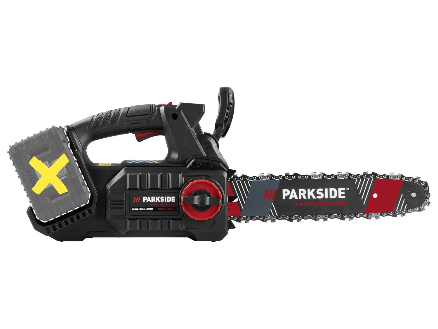 PARKSIDE PERFORMANCE 40V akumulatorska pila za njegu drveća, bez baterije i punjača