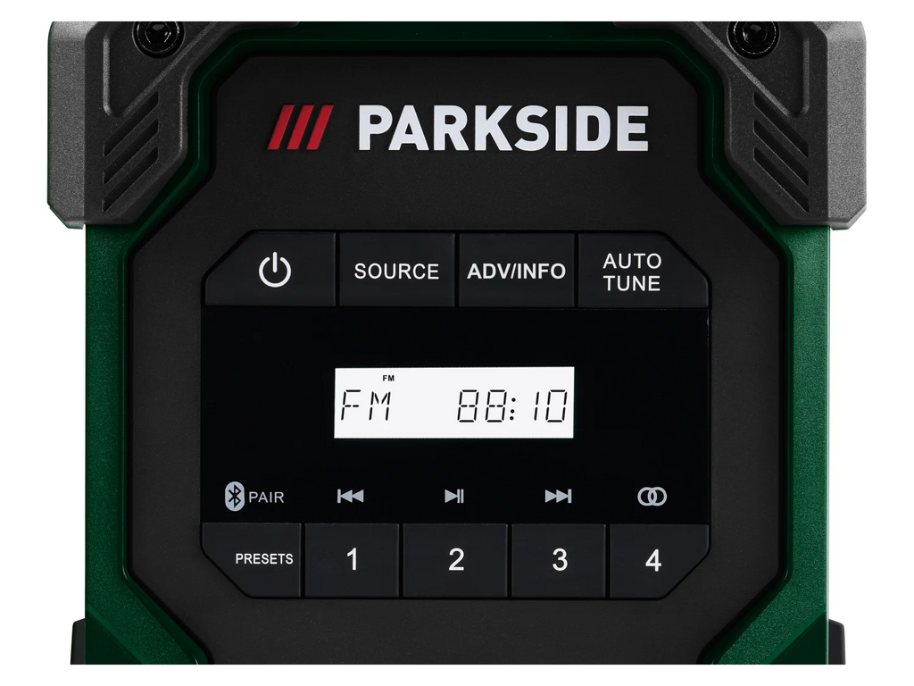 PARKSIDE Bežični građevinski radio PBR 10 A1 – bez baterije i punjača