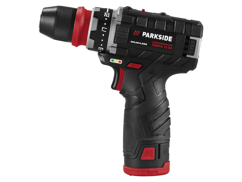 PARKSIDE PERFORMANCE 12V akumulatorski set za početnike s bušilicom i odvijačem »PBSPA 12 E4«, s baterijama i punjačem