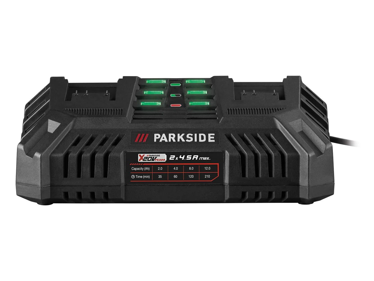 PARKSIDE Dvostruki punjač baterija 20 V / 2 x 4,5 A, bez baterije