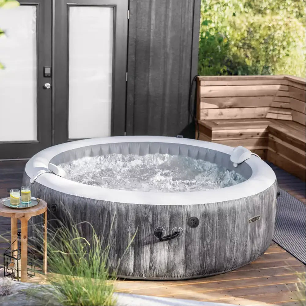 Bazen na napuhavanje Intex 6-osoba Greywood Deluxe okrugli bubble spa set