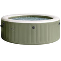 Bazen na napuhavanje Intex 4-osobe Olive green okrugli bubble spa set