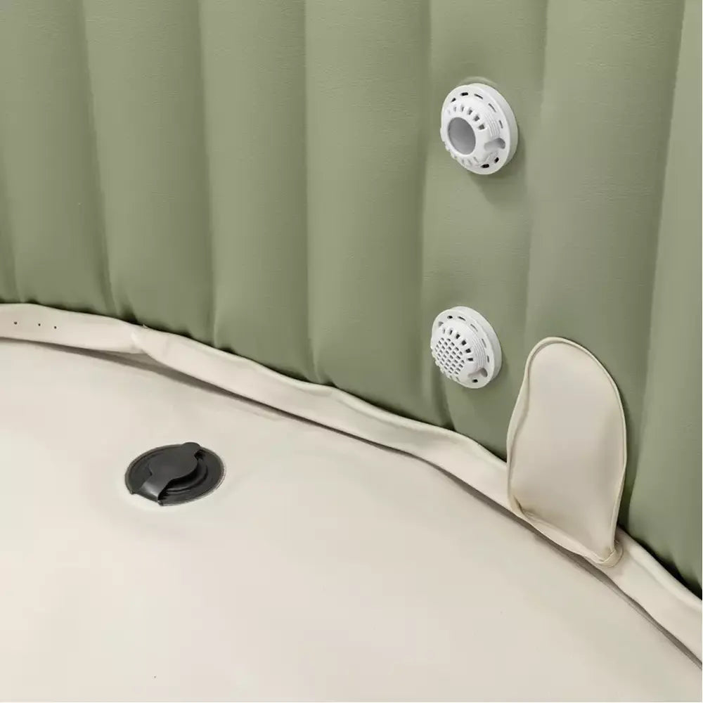 Bazen na napuhavanje Intex 4-osobe Olive green okrugli bubble spa set