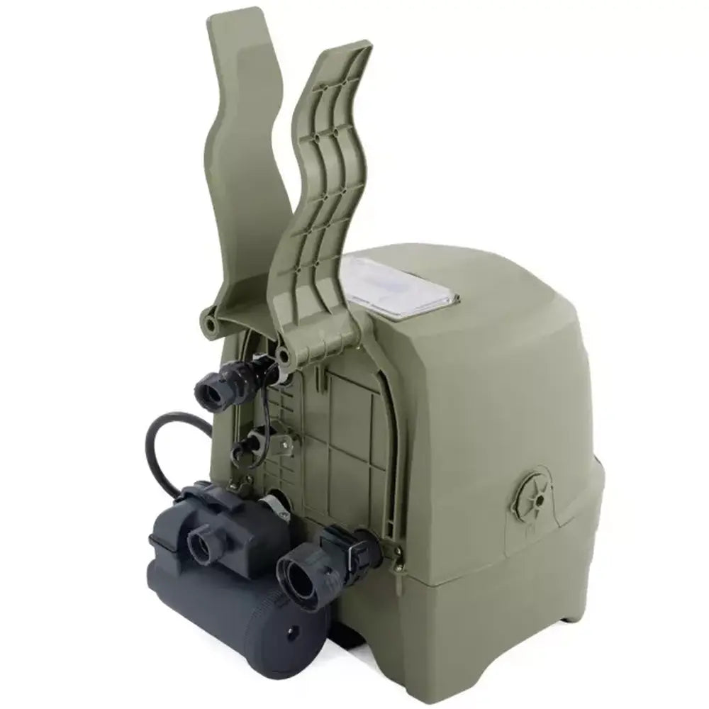 Bazen na napuhavanje Intex 4-osobe Olive green okrugli bubble spa set