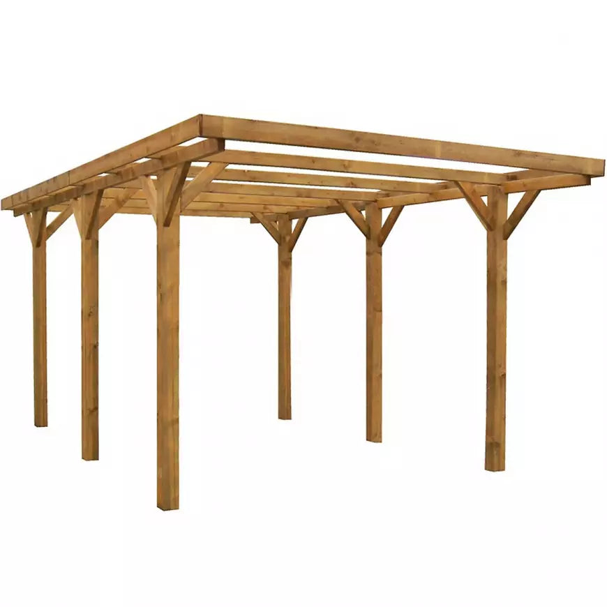 Drvena nadstrešnica 3m x 5m
