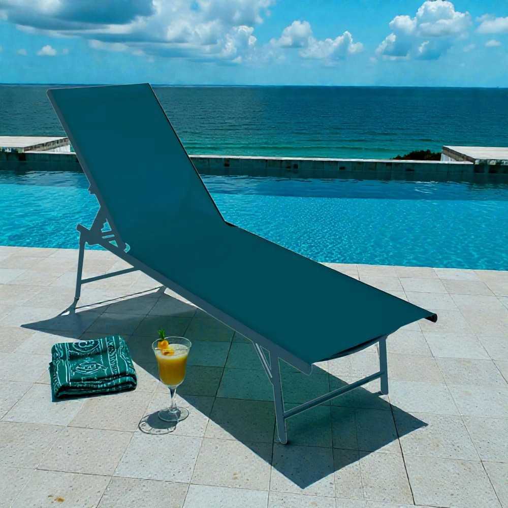 Metalna ležaljka Stil Meri, plava