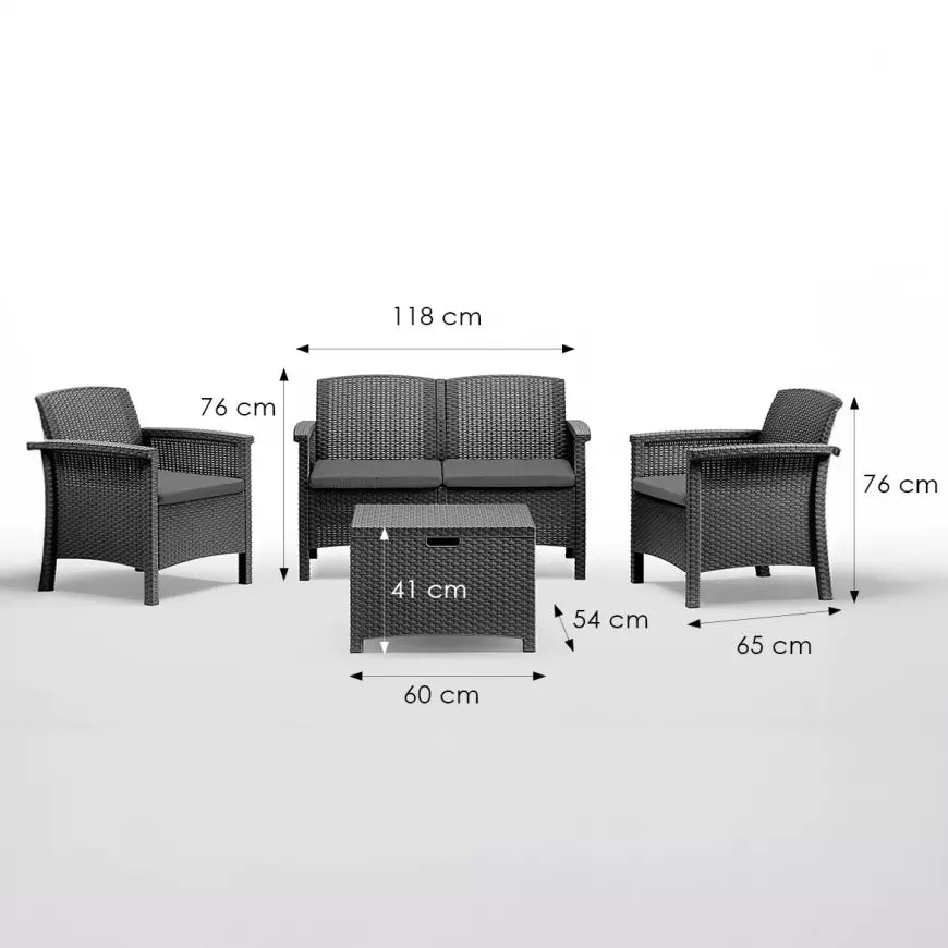 Set Venezia 2 graphite