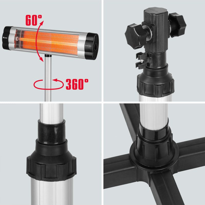 Stalak za kvarcnu grijalicu MTX - IQH, 110-180 cm